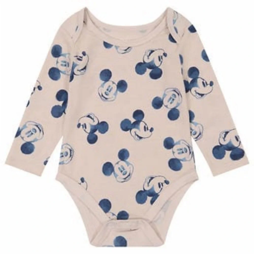 Disney Store Mickey Mouse Baby Boy 4 Piece Set  9M Bodysuit Pullover Pants